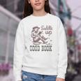 Retro Cowgirl ReadingTee Saddle Up With A Good Book Western Youth Crewneck Sweatshirt Retro Cowgirl ReadingTee Saddle Up With A Good Book Western Youth Crewneck Sweatshirt
