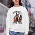 Salem Witch Book Club Bookish Retro Halloween Cat Youth Crewneck Sweatshirt Salem Witch Book Club Bookish Retro Halloween Cat Youth Crewneck Sweatshirt