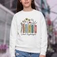 School Psychologist Book Psychology Teacher Appreciation Youth Crewneck Sweatshirt