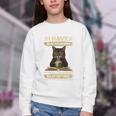 i Have Selective Hearing Cat Coffee Books Retro Youth Crewneck Sweatshirt