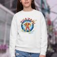 Shazam Comic Book Art Heroic Portrait Vintage Youth Crewneck Sweatshirt