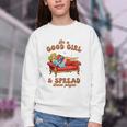 Smut Reader Be A Good Girl & Spread Those Pages Spicy Book Youth Crewneck Sweatshirt Smut Reader Be A Good Girl & Spread Those Pages Spicy Book Youth Crewneck Sweatshirt
