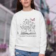 Sorry I'm Booked Book Lover Teachers Librarians Youth Crewneck Sweatshirt Sorry I'm Booked Book Lover Teachers Librarians Youth Crewneck Sweatshirt