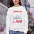 Storytelling Is What Life Is All About Book Youth Crewneck Sweatshirt