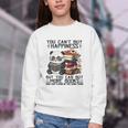 Teacher Bookworm Book Lover Panda Reading Book Librarian Tee Youth Crewneck Sweatshirt