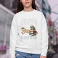 Tiny Dinosaur Read Books & Pet My Bearded Dragon Lover Premium Tri-Blend Youth Crewneck Sweatshirt
