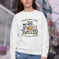 I Tried To Form A Gang But It Turned Into A Book-Club Reader Youth Crewneck Sweatshirt