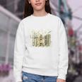 Vintage Floral Bookshelf I Have No Shelf Control Book Lovers Youth Crewneck Sweatshirt