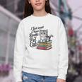 Vintage I Just Want To Read Books And Pet Cats Cat Raglan Baseball Tee Youth Crewneck Sweatshirt
