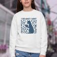 I Do What I Want Cat Reading Book Boho Flowers Vintage Youth Crewneck Sweatshirt I Do What I Want Cat Reading Book Boho Flowers Vintage Youth Crewneck Sweatshirt