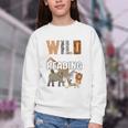 Wild About Reading Book Reader Book Nerd Book Reading Lover Premium Tri-Blend Youth Crewneck Sweatshirt