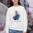 Women's Vintage Book Quote It’s No Use Going Back To Yesterday Youth Crewneck Sweatshirt Women's Vintage Book Quote It’s No Use Going Back To Yesterday Youth Crewneck Sweatshirt