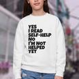 Yes I Read Self-Help No I’m Not Helped Yet Book Lover Youth Crewneck Sweatshirt Yes I Read Self-Help No I’m Not Helped Yet Book Lover Youth Crewneck Sweatshirt