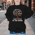100 Days Of School 100th Day In The Books Reading Teacher Youth Crewneck Sweatshirt