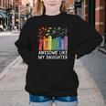 Awesome Like My Daughter Books Floral Proud Mom Women Youth Crewneck Sweatshirt Awesome Like My Daughter Books Floral Proud Mom Women Youth Crewneck Sweatshirt