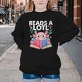 Axolotl Books Readsalotl Reading Bookworm Boys Girls Youth Crewneck Sweatshirt Axolotl Books Readsalotl Reading Bookworm Boys Girls Youth Crewneck Sweatshirt