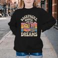 Backpacks Books And Big Dreams Cute Back To School Youth Crewneck Sweatshirt