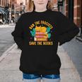 Ban The Fascist Save The Books For a Book Fan Youth Crewneck Sweatshirt