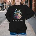 Im With The Banned Book Readers Librarians Read Banned Books Youth Crewneck Sweatshirt