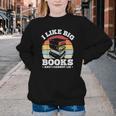 I LIKE BIG BOOKS AND I CANNOT LIE Book Lover Print Youth Crewneck Sweatshirt