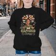 Big Cancer Energy Woman Camo Zodiac Book Teacher Youth Crewneck Sweatshirt