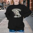 Book Dinosaur Bookworm T-Rex Dino Reading Books Book Youth Crewneck Sweatshirt