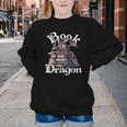 Book Dragon Book Lover Bookworm Book Reader Librarian Youth Crewneck Sweatshirt