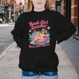 Book Girl Summer Beach Vacation Book Lover Youth Crewneck Sweatshirt Book Girl Summer Beach Vacation Book Lover Youth Crewneck Sweatshirt