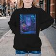 Book Library Bookshelf Armchair Window Pattern Print Youth Crewneck Sweatshirt