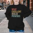 Book Lover Austen Literature What Excellent Boiled Potatoes Youth Crewneck Sweatshirt