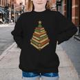 Book Lover Christmas Graphic For Librarians Youth Crewneck Sweatshirt