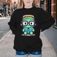 Book Lover Frankenstein's Monster With Reading Glasses Youth Crewneck Sweatshirt Book Lover Frankenstein's Monster With Reading Glasses Youth Crewneck Sweatshirt