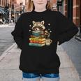 Book Lover Racoon Reading Bookish Library Read Books Be Kind Youth Crewneck Sweatshirt