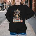 Book Lover Stay Weird Be Kind Read Books Baby Dragon Youth Crewneck Sweatshirt