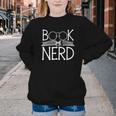 Book Nerd Retro Style Readers Librarians Authors Bookworms Youth Crewneck Sweatshirt