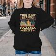 Book And Pajama This Is My Reading Pajama Bedtime Reading Youth Crewneck Sweatshirt
