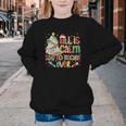 Book Tree All Is Calm Said No Teacher Ever Christmas Youth Crewneck Sweatshirt