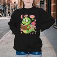 Book Worm Costume World Book Day Cute Kawaii Worm Reading Youth Crewneck Sweatshirt