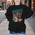 Booked And Busy Cool Coffee Reading Relaxing Books Youth Crewneck Sweatshirt Booked And Busy Cool Coffee Reading Relaxing Books Youth Crewneck Sweatshirt