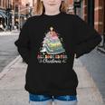 All Booked For Christmas Book Tree Lights Christmas Library Youth Crewneck Sweatshirt All Booked For Christmas Book Tree Lights Christmas Library Youth Crewneck Sweatshirt