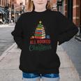 All Booked For Christmas Librarian Reader Xmas Pajama Youth Crewneck Sweatshirt All Booked For Christmas Librarian Reader Xmas Pajama Youth Crewneck Sweatshirt