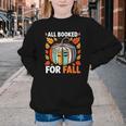 All Booked For Fall Book Pumpkin Autumn Thanksgiving Teacher Youth Crewneck Sweatshirt All Booked For Fall Book Pumpkin Autumn Thanksgiving Teacher Youth Crewneck Sweatshirt