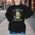 All Booked For Mardi Gras Crocodile Reading Book Teacher Youth Crewneck Sweatshirt All Booked For Mardi Gras Crocodile Reading Book Teacher Youth Crewneck Sweatshirt