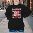 All Booked For Valentines Book Coffee Teacher Women Youth Crewneck Sweatshirt
