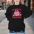 All Booked For Valentines Coquette Bow Book Valentine Day Youth Crewneck Sweatshirt