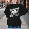 Bookmarks Quote Library Book Reader Youth Crewneck Sweatshirt