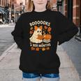 Books And BER Months Fall Librarian Reading Halloween Youth Crewneck Sweatshirt