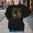 I Like Books And Dogs And Maybe 3 People Vintage Sayin Youth Crewneck Sweatshirt