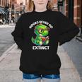 Books Never Go Extinct Reading Dinosaur Bookish Nerdy Youth Crewneck Sweatshirt Books Never Go Extinct Reading Dinosaur Bookish Nerdy Youth Crewneck Sweatshirt