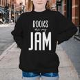 Books Are My Jam Graphic For Introverts Youth Crewneck Sweatshirt